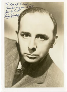 John Qualen autograph