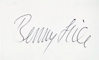 Benny Hill autograph