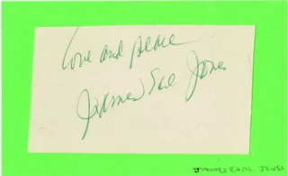James Earl Jones autograph