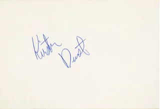 Kirsten Dunst autograph