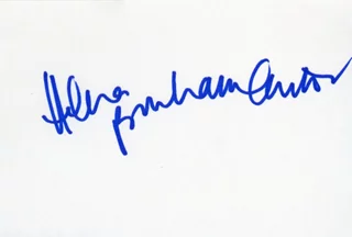 Helena Bonham Carter autograph