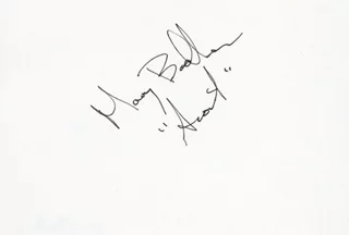 Mary Badham autograph