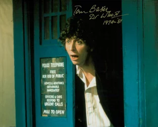 Tom Baker autograph