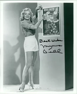 Myrna Dell autograph