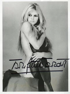 Brigitte Bardot autograph