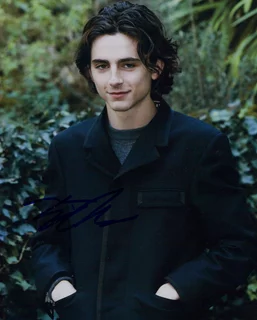 Timothee Chalamet autograph