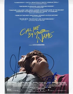 Call Me By Your Name autograph