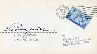Ethel Barrymore autograph