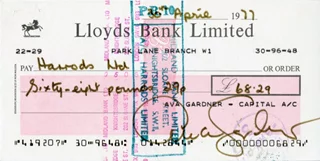 Ava Gardner autograph