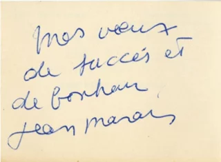 Jean Marais autograph