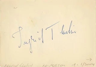 Ingrid Thulin autograph