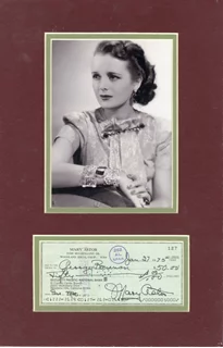 Mary Astor autograph
