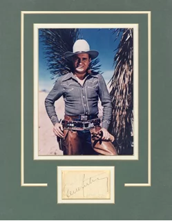 Gene Autry autograph