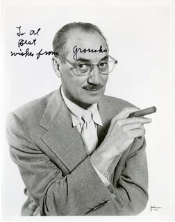 Groucho Marx autograph