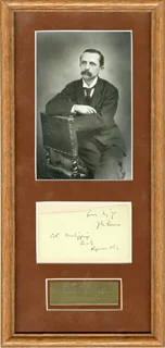 J.M. Barrie autograph