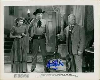 Monte Hale autograph