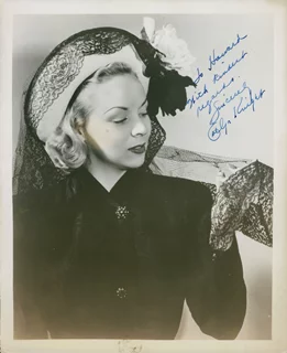 Evelyn Knight autograph
