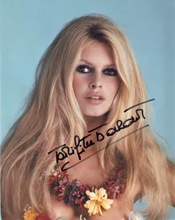 Brigitte Bardot autograph