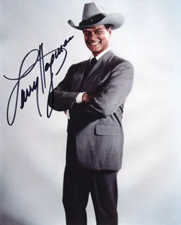Larry Hagman autograph