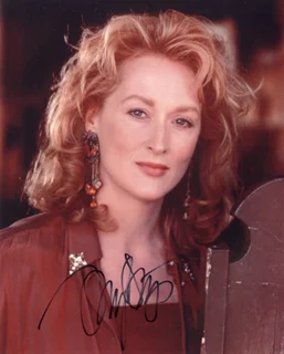 Meryl Streep autograph