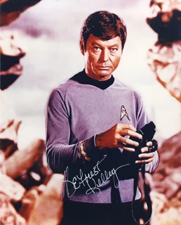 Deforest Kelley autograph