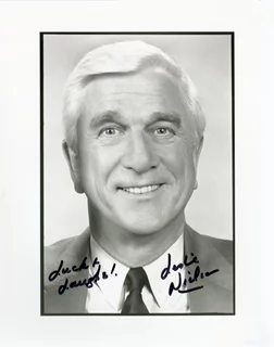 Leslie Nielsen autograph