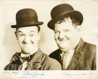 Laurel & Hardy autograph