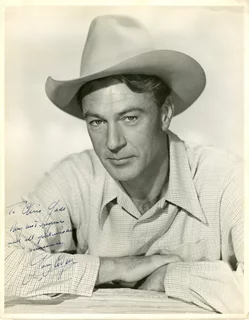 Gary Cooper autograph