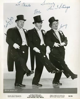 Three Stooges autograph