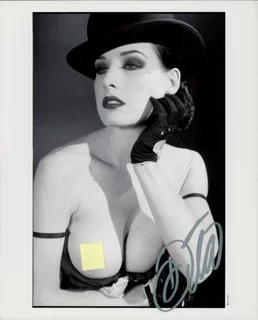 Dita Von Teese autograph