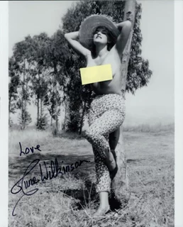 June Wilkinson autograph