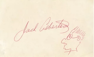 Jack Albertson autograph