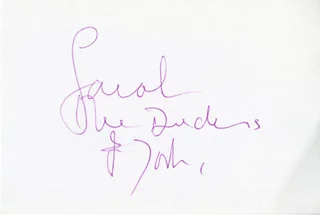 Sarah Ferguson autograph