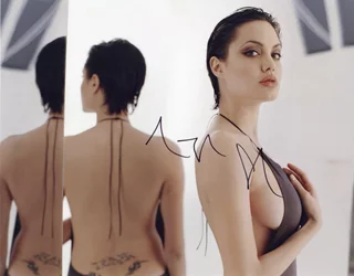 Angelina Jolie autograph