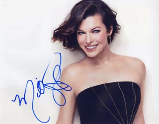 Milla Jovovich autograph