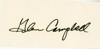 Glenn Campbell autograph
