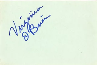 Virginia O'Brien autograph