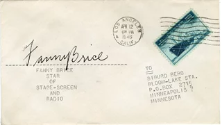 Fanny Brice autograph