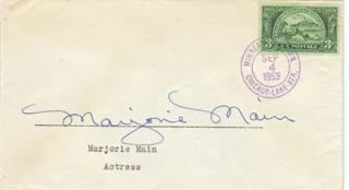Marjorie Main autograph