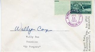 Wally Cox autograph