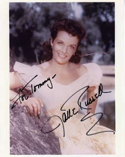 Jane Russell autograph