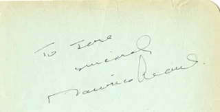 Maurice Evans autograph