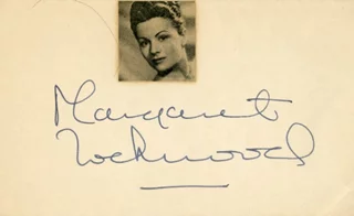 Margaret Lockwood autograph