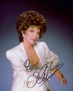 Joan Collins autograph