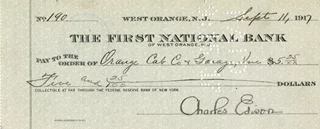 Charles Edison autograph