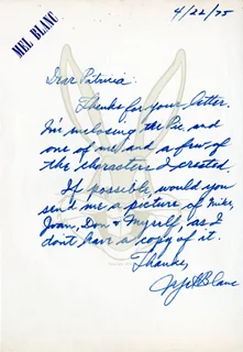 Mel Blanc autograph