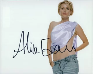 Alice Evans autograph