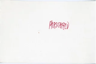 Hirschfeld autograph