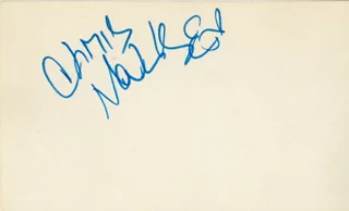 Christopher Walken autograph