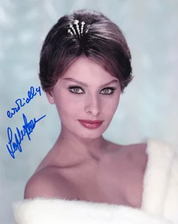 Sophia Loren autograph